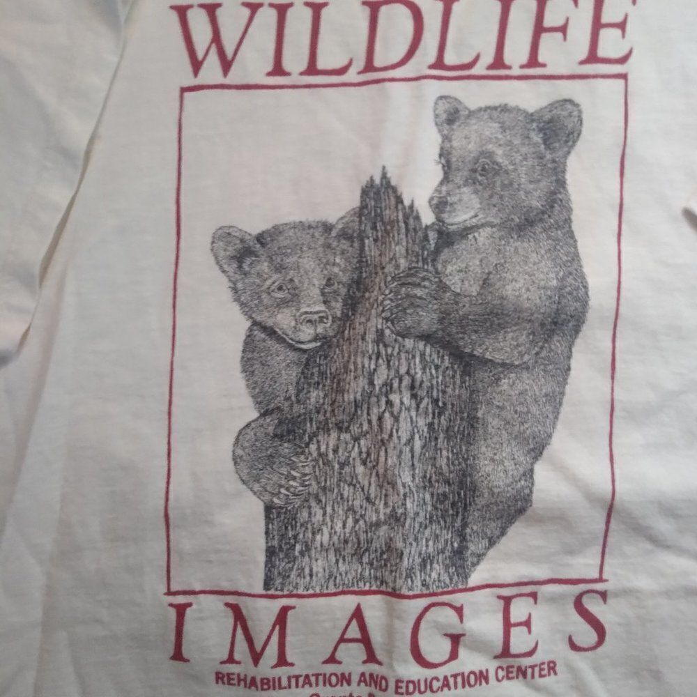 Vintage Wildlife Images Rehab & Education Center Bear Cubs T-Shirt